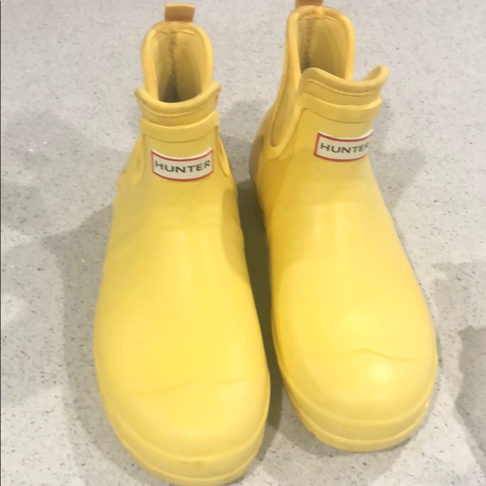 Yellow Hunter Boots
